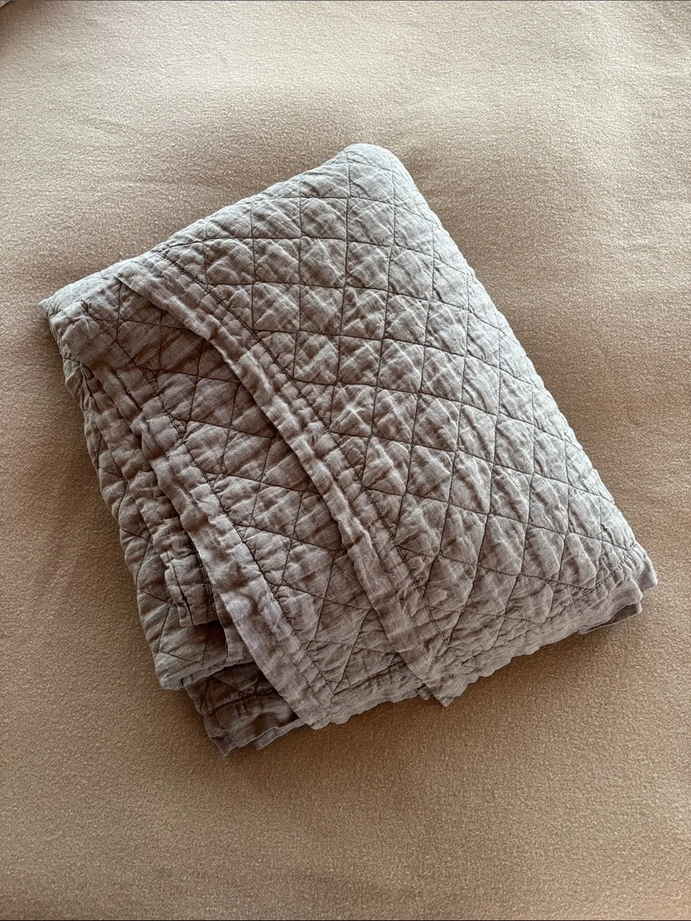 Pottery Barn Linen Quilt and Sham